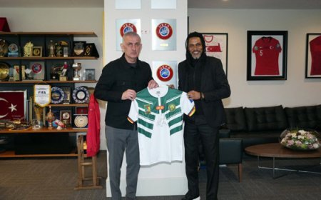 Rigobert Song, TFF Başkanı Hacıosmanoğlu'nu ziyaret etti!