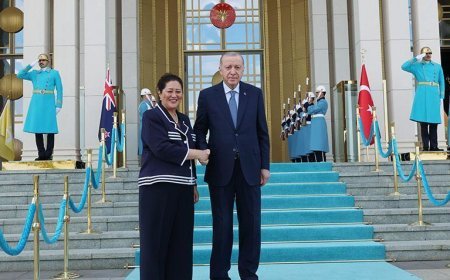 Cumhurbaşkanı Erdoğan, Yeni Zelanda Genel Valisi Kiro'yu kabul etti