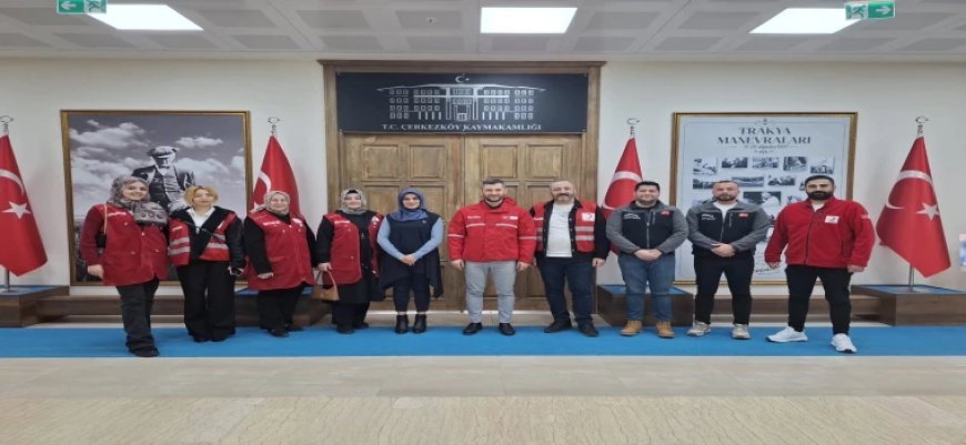 KIZILAY’DAN ÇERKEZKÖY’DE KURUMLAR ARASI İŞ BİRLİĞİ HAMLESİ