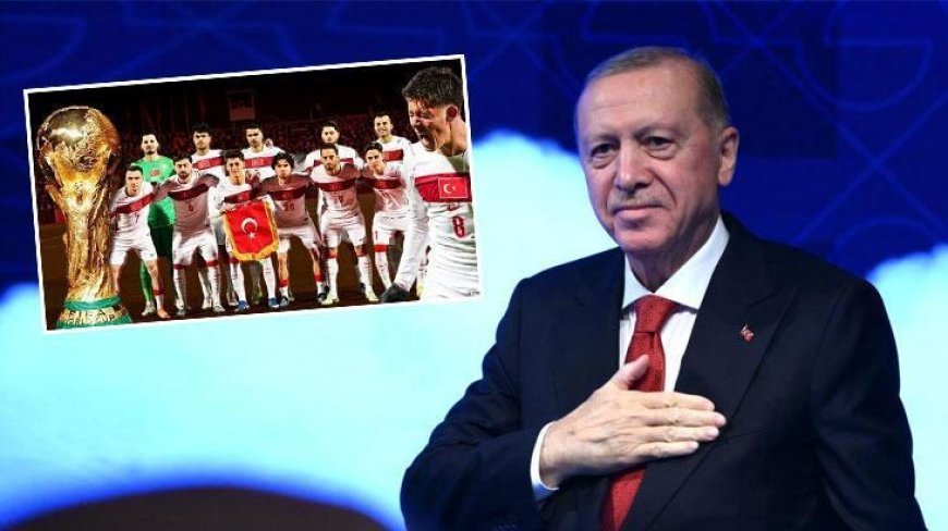 Cumhurbaşkanı Erdoğan'dan Dünya Kupası'na katılan A Milli Takım'a tebrik