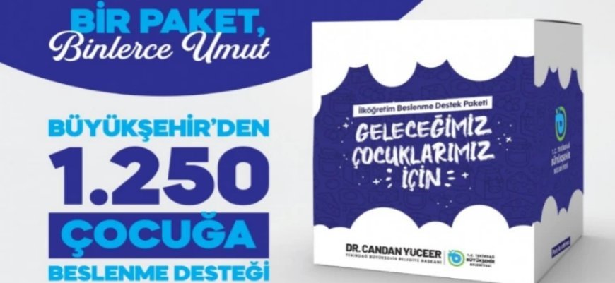 BÜYÜKŞEHİR BELEDİYESİ’NDEN 1250 ÖĞRENCİYE SAĞLIKLI BESLENME DESTEĞİ