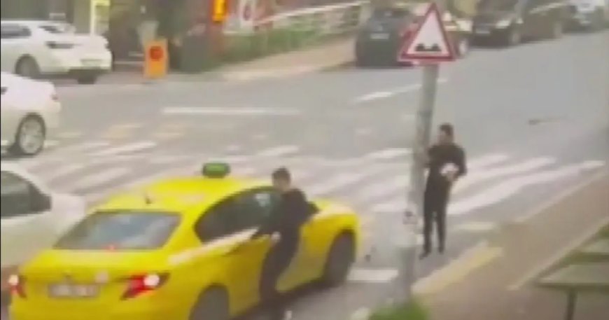Fatih'teki kurye cinayetinde yeni görüntü: Taksiyle kaçmışlar