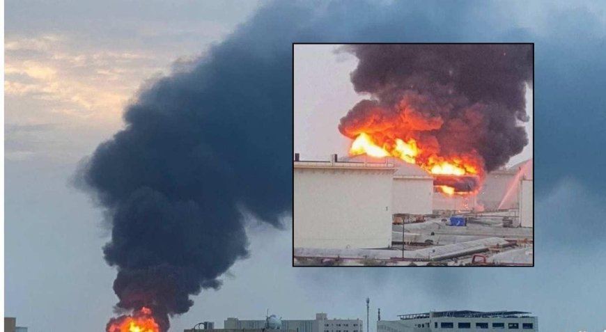 Ülkenin en büyük petrol rafinerisi vuruldu! İran füzeleri sonrası Bahreyn'de büyük patlamalar