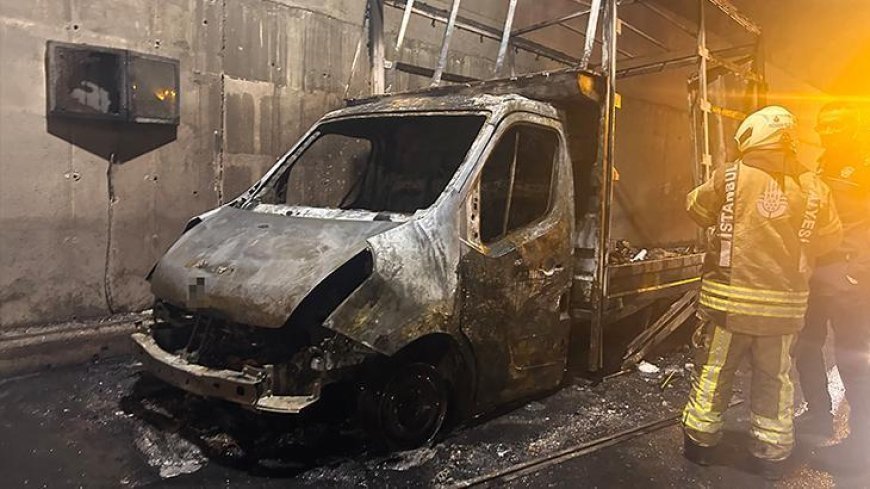 Sabiha Gökçen Havalimanı'nın 2. pistinin altındaki tünelde araç yangını!