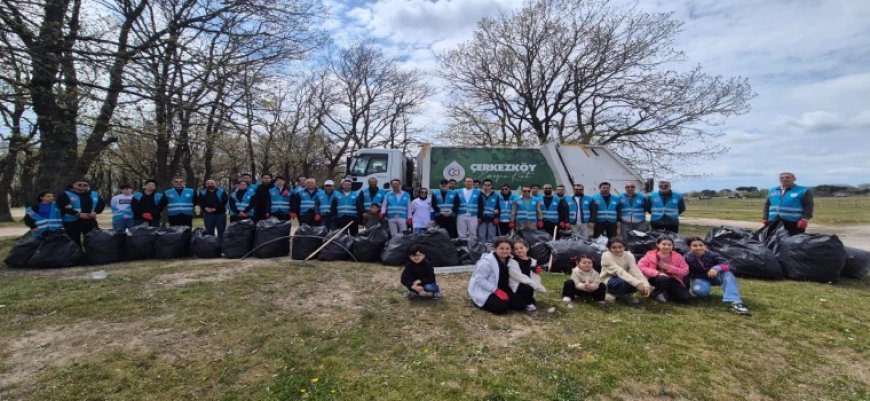ÇERKEZKÖY’DE ‘YEŞİL VATAN’ SEFERBERLİĞİ KIZILPINAR’DA DOĞA İÇİN EL ELE
