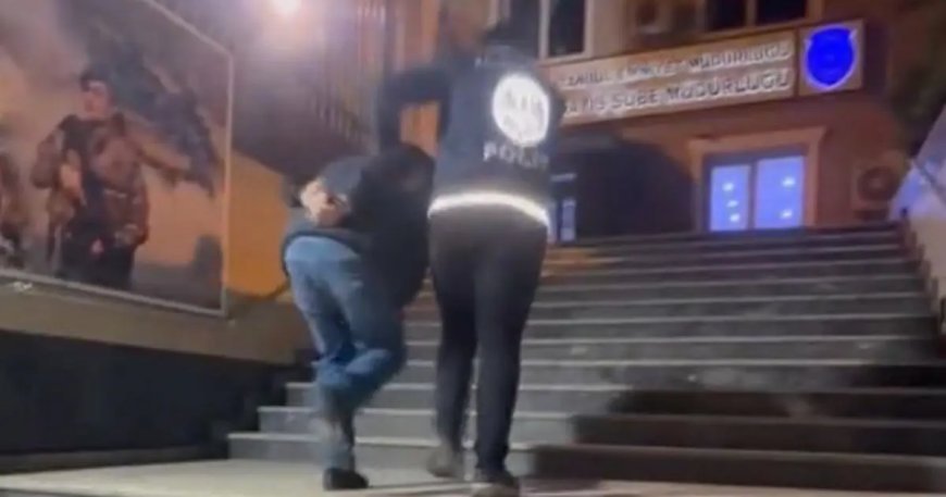 Sosyal medyada polis yeleği ile yayın yapan bir kişi gözaltına alındı