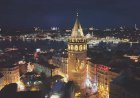 Galata Kulesi’nde anlamlı mesaj! Havadan çekilen görüntüler hayran bıraktı