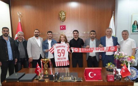 Ergenespor’dan Başkan Topak’a ziyaret