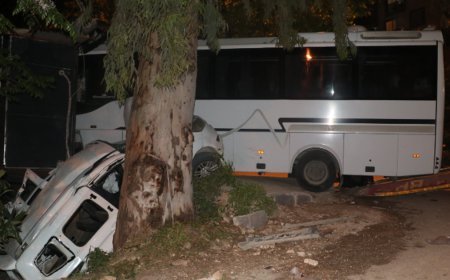 Karşı şeride geçip aracı biçti