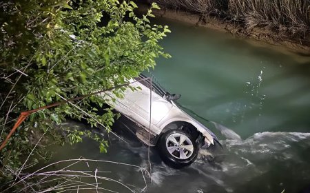 Kanala devrilen otomobildekilere yardım için suya atladı, hayatını kaybetti