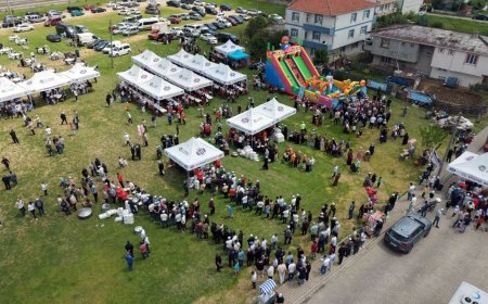 Bolluk ve Keşkek Şenliği'nde 2 ton keşkek, 1 saatte tükendi