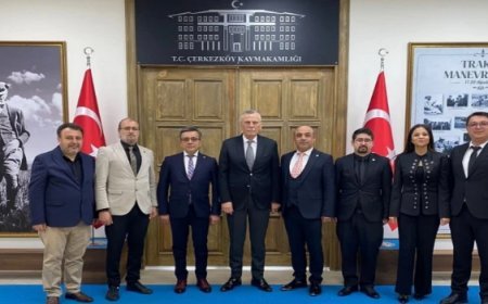 YENİDEN REFAH PARTİSİ İLÇE YÖNETİMİNDEN KAYMAKAM GÜNLÜ’YE ZİYARET