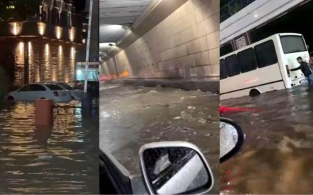 Metro istasyonlarını ve caddeleri su bastı! Özbekistan'ın başkenti felç oldu