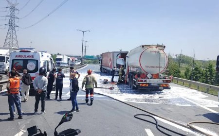 İstanbul'da trafiği durduran kaza: TEM'de Mahmutbey yönü kapandı
