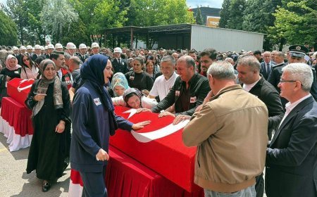 Tekirdağ'da şehit 2 polis memuru için tören