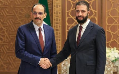 MİT Başkanı İbrahim Kalın Suriye Devlet Başkanı Ahmed eş-Şara ile görüştü