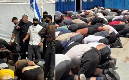 Terörist Ben Gvir sahnede! Aralarında Türk vatandaşlarının da bulunduğu Sumud aktivistlerine İsrail işkencesi