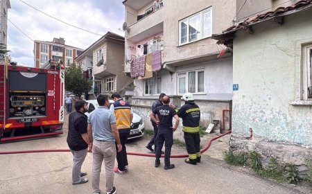 Çorlu'da çıkan ev yangını büyümeden söndürüldü
