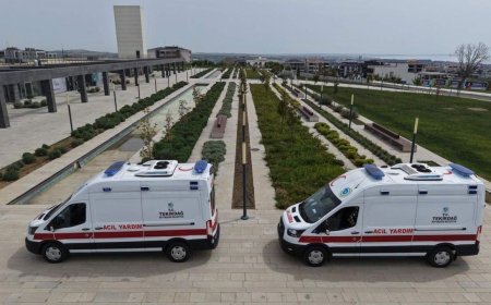 Tekirdağ Büyükşehir Belediyesi'nden 7/24 acil sağlık desteği