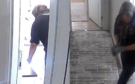 Akıllara durgunluk veren olay! Eldivenle 3 kez eve girdi kameraya takıldı