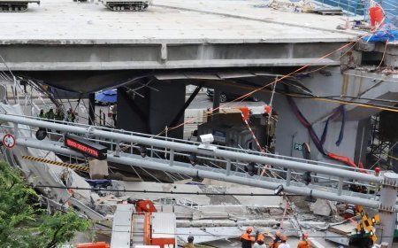 Güney Kore'de facia! Üst geçit yıkım sırasında çöktü: 3 ölü, 3 yaralı