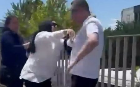 Sokakta kadına şiddete kadın müdahale etti