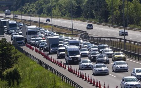 TEM Otoyolu'nda yol çalışması başlıyor. İstanbul yönü trafiğe kapatılacak