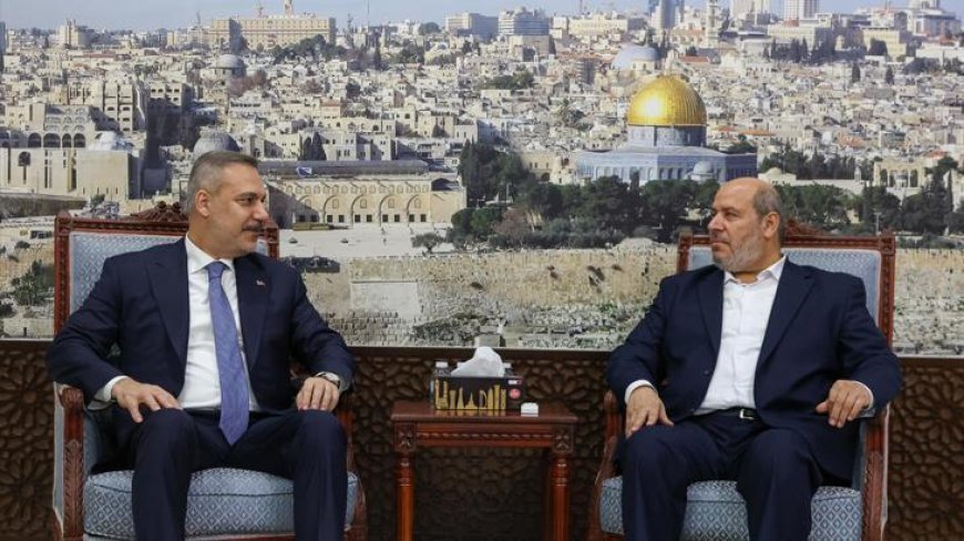 Dışişleri Bakanı Hakan Fidan'dan Hamas Siyasi Büro Üyesi Hayye'ye taziye ziyareti
