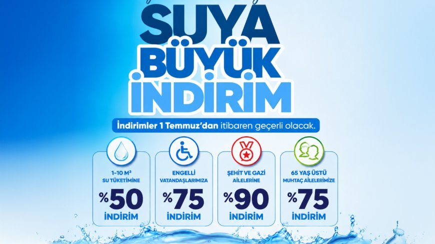 Candan Başkan'dan Suya Yüzde 50 İndirim Müjdesi