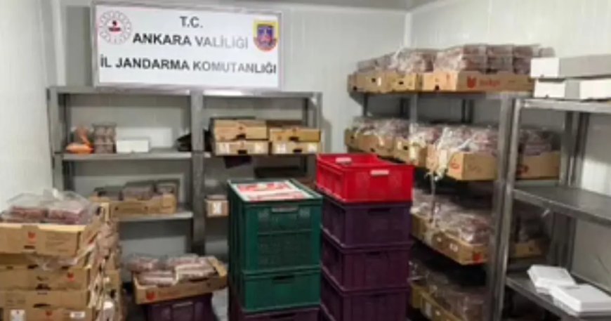 Ankara'da sağlıksız koşullarda 40 ton et ele geçirildi. Piyasa değeri 50 milyon lira