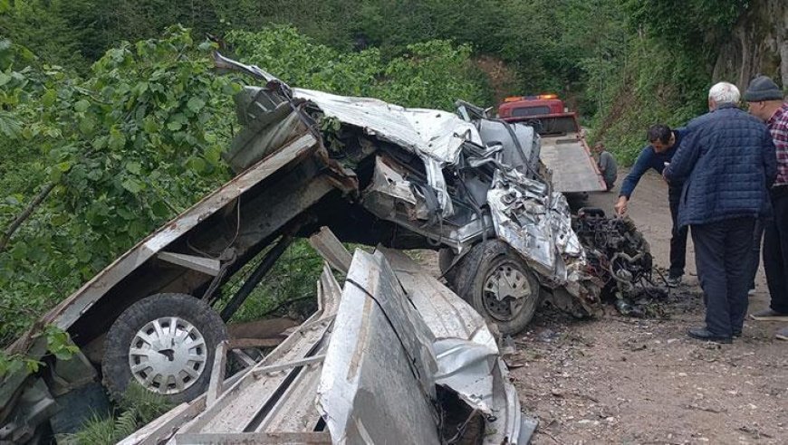 'Recep abi gidiyoruz’ dedi, uçuruma yuvarlandılar! Taklalar atan kamyonetten sağ çıkıp yaşananları anlattı