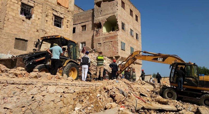 Fas'ta korkunç olay! Dört katlı bina çöktü, çok sayıda ölü var