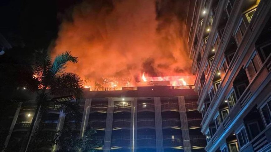 Tayland'da otelde yangın paniği! Alevler binayı sardı: 100'den fazla kişi tahliye ediliyor, yaralılar var