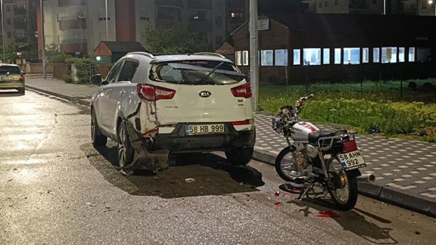 Yer: Sivas! Park halindeki cipe çarpan motosikletin sürücüsü hayatını kaybetti