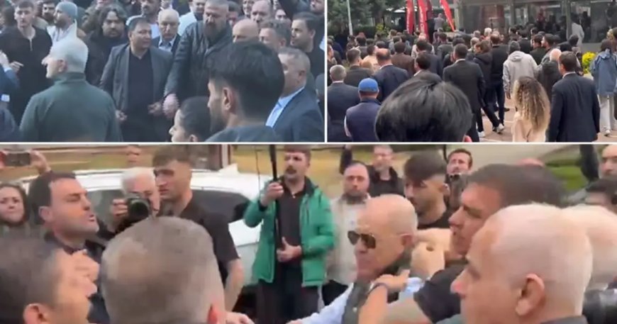 CHP Genel Merkezi'nde tahliye gerginliği. Özgür Özel ve ekibi Meclis'e yürüdü