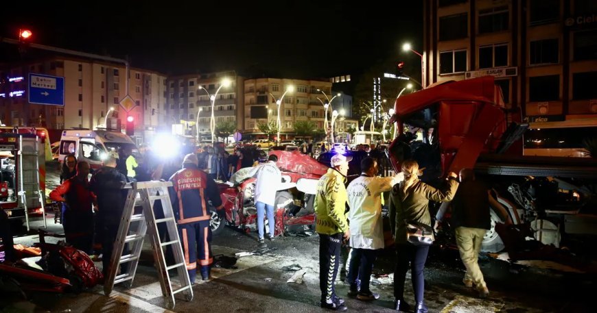 Giresun'daki katliam gibi kazada sürücünün uyuduğu düşünülüyor