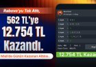 Rabovo’yu Tek Attı 562 TL’ye, 12.754 TL Kazandı! İşte Misli’de Günün Kazanan Altılısı...