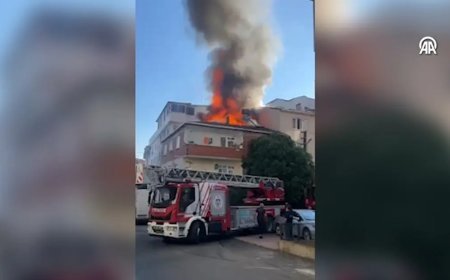 Apartman dairesinde çıkan yangın hasara neden oldu