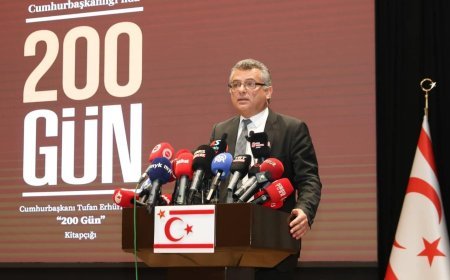 KKTC Cumhurbaşkanı Erhürman'dan Cumhurbaşkanı Erdoğan'ın açıklamalarına destek!