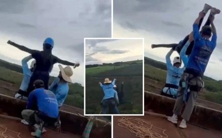 Brezilya'da korkunç ihmal! Genç kadını 40 metre yüksekten halatsız attılar