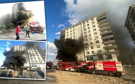 Şanlıurfa'da 10 katlı apartman alevlere teslim oldu! İtfaiye ve TOMA ekipleri yardıma koştu, 7 kişi dumandan etkilendi