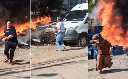 Adana'da korku dolu anlar! Otluk alanda çıkan yangın için mahalleli seferber oldu