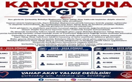ESKİ CHP'Lİ MECLİS ÜYELERİNDEN VAHAP AKAY’A DESTEK