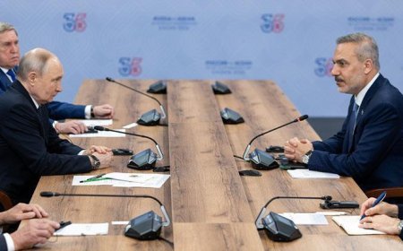 Dışişleri Bakanı Hakan Fidan, Rusya Devlet Başkanı Putin ile görüştü