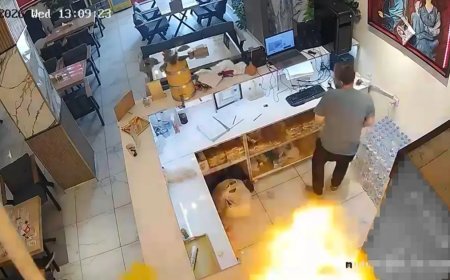 Hakkari'de korkutan patlama: Kafede mutfak tüpü alev topuna döndü