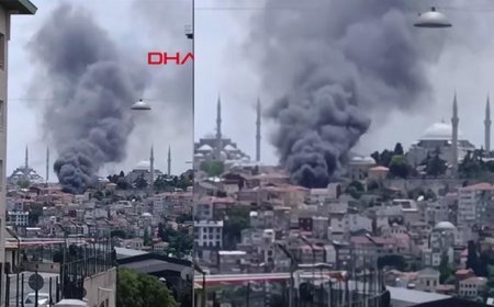 Son dakika... Fatih'te binadaki yangın araçlara sıçradı