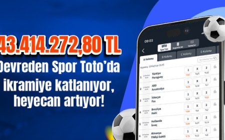 43.414.272 TL devreden Spor Toto’da ikramiye katlanıyor, heyecan artıyor!