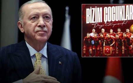 Cumhurbaşkanı Erdoğan, A Milli Futbol Takımı'na başarılar diledi