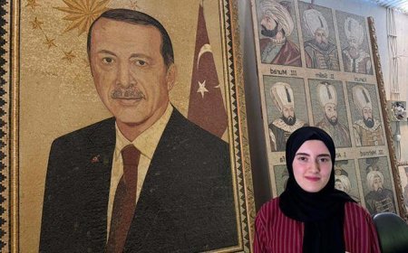 Suriyeli sanatçılar, Cumhurbaşkanı Erdoğan'ın portresini yaptı! Tam 100 bin mozaik kullanıldı