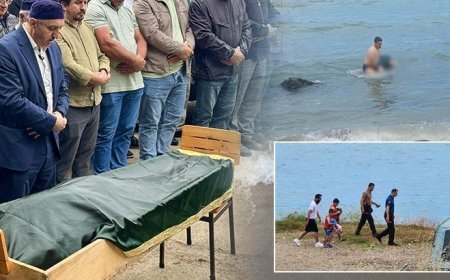 Boğulmak üzere olan oğlunu kurtarmak isterken can verdi!